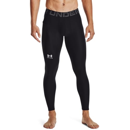 Under Armour Men's HeatGear Armour Leggings , Black (001)/Pitch Gray, Large