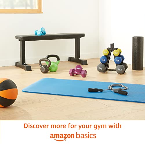Amazon Basics Vinyl Kettlebell, 10 Pounds, Light Orange
