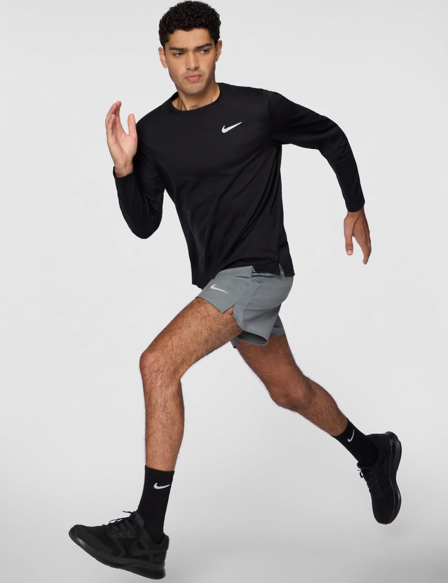 Nike Men's Miler, Black/Reflective Silver