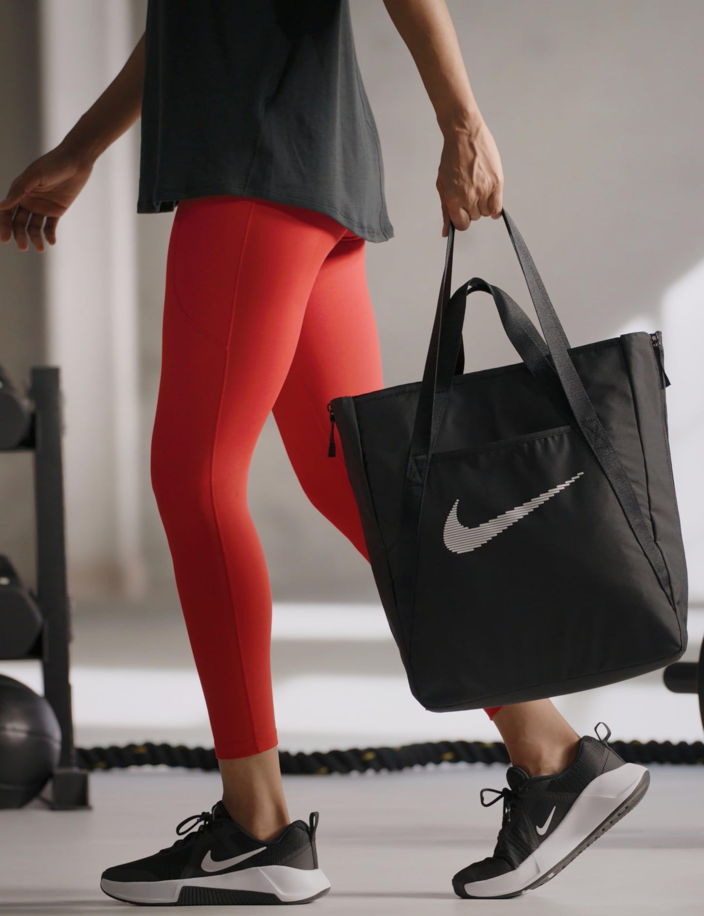 Nike Gym Tote, Black/Black/White