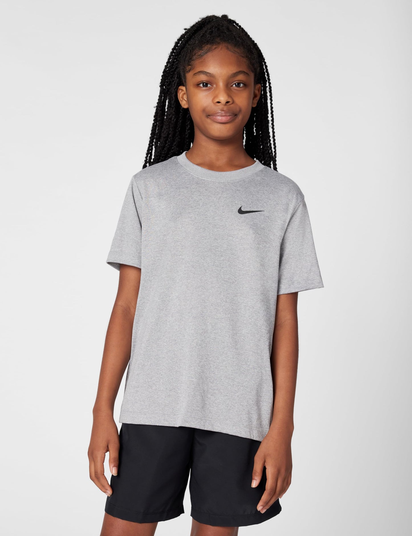 Nike Kids' Big Legend, Tumbled Grey/Flat Silver/Heather