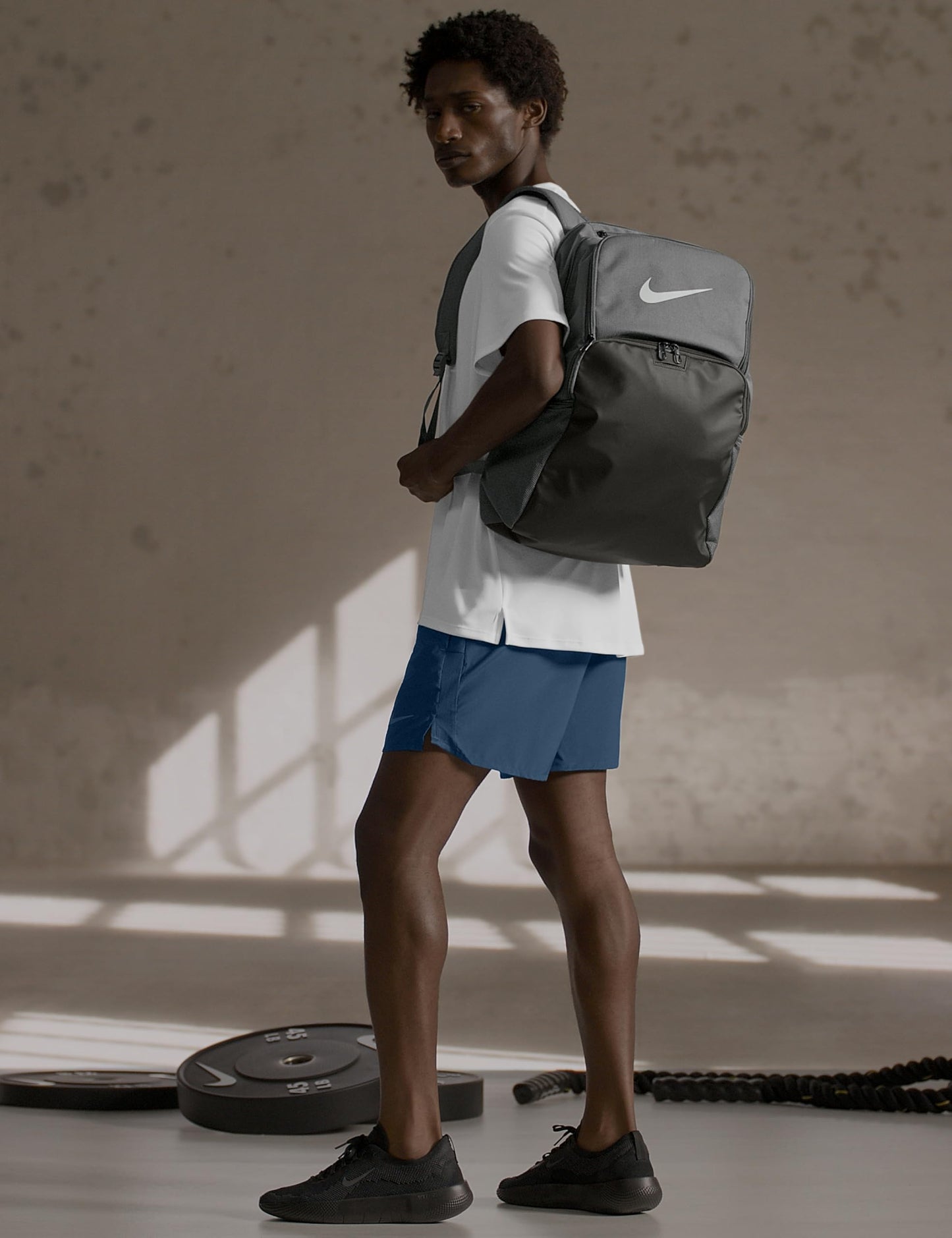 Nike Unisex Brasilia 9.5 Training Backpack (Extra Large, 30L), Iron Grey/Black/White, MISC