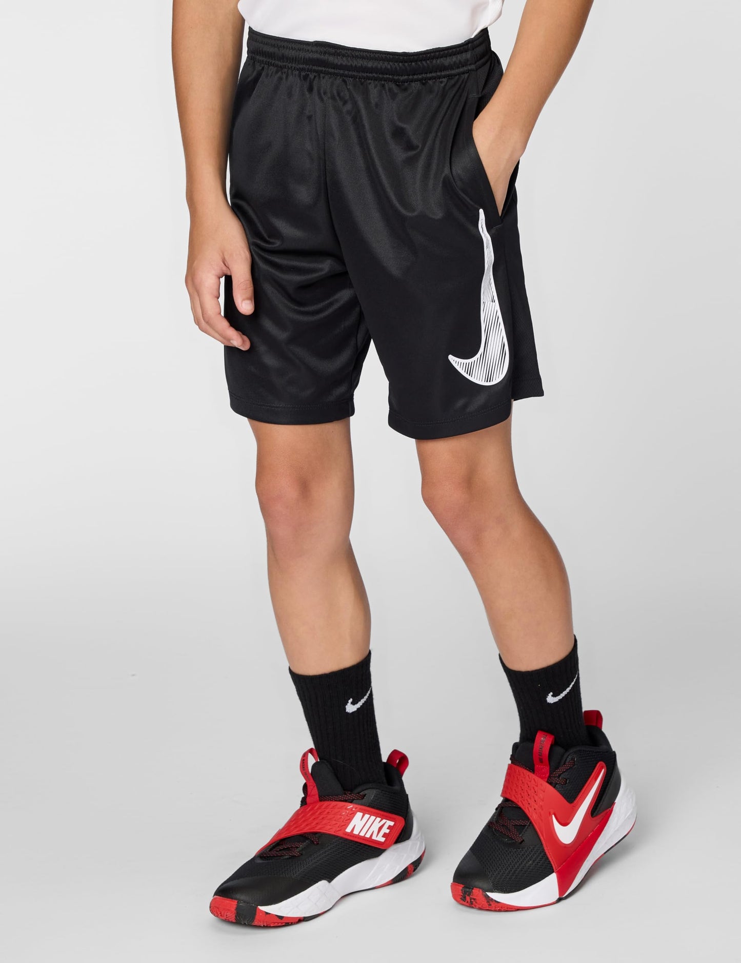 Nike Kids' Big Trophy23, Black/Black/White