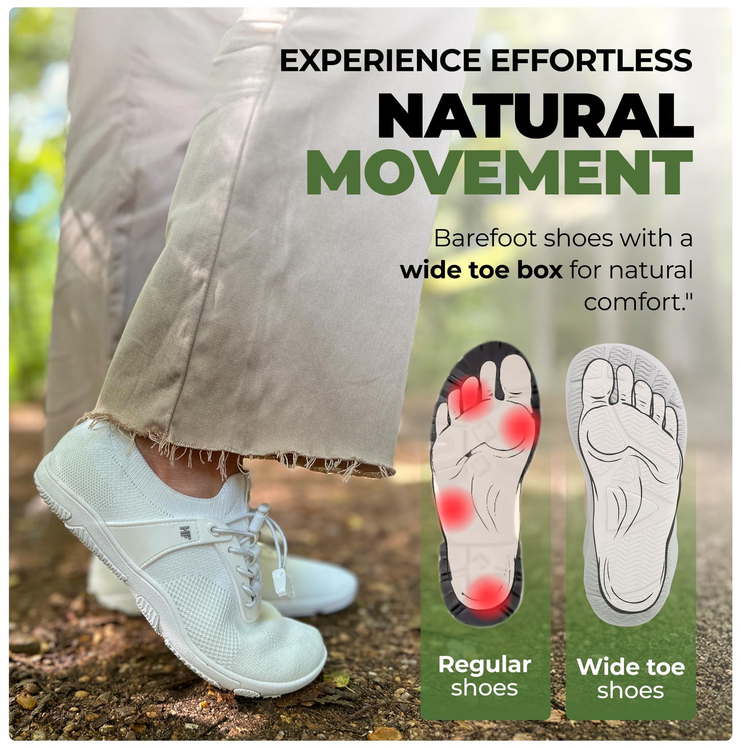 Hike Footwear Theora Pro HF - Ergonomic Supportive Non-Slip Barefoot Shoes, Wide Toe Box Durable Breathable Ultralight Walking Shoe for Women Men