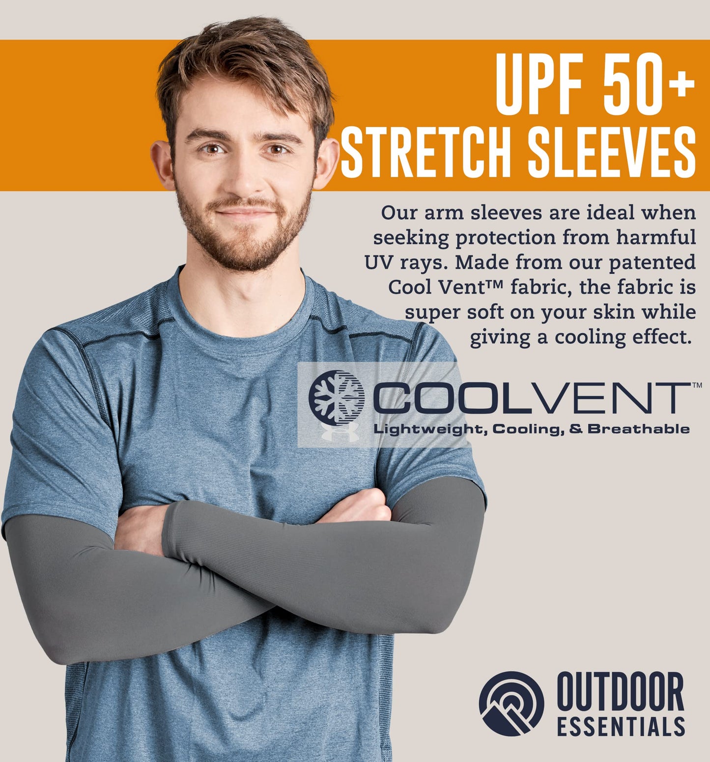 OutdoorEssentials UV Arm Sleeves for Men and Women - Sun Protection Sleeves - Compression, Golf, Baseball, Cooling, Tattoo Arm Sleeve - Mangas Para El Sol Para Hombre