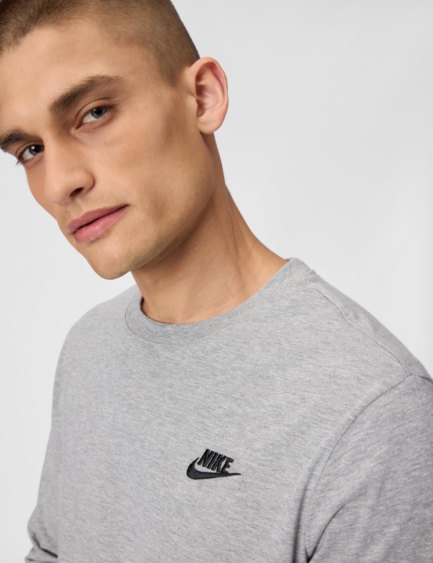 Nike Men's Sportswear Club, Dark Grey Heather/Black, Medium