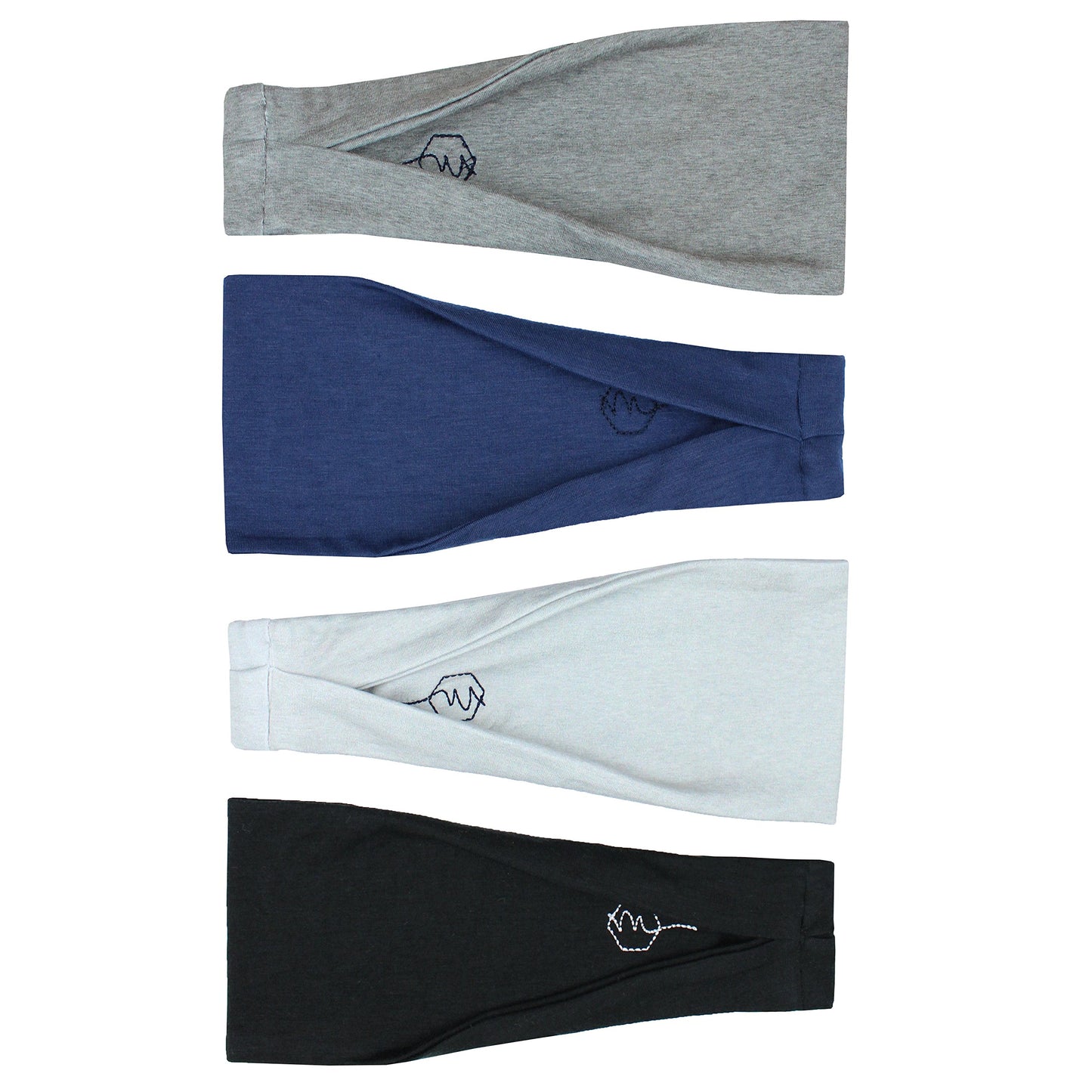 Maven Thread Women's No-Slip Sweat-Wicking Headband for Exercise and Yoga, 4-Pack (Basics)