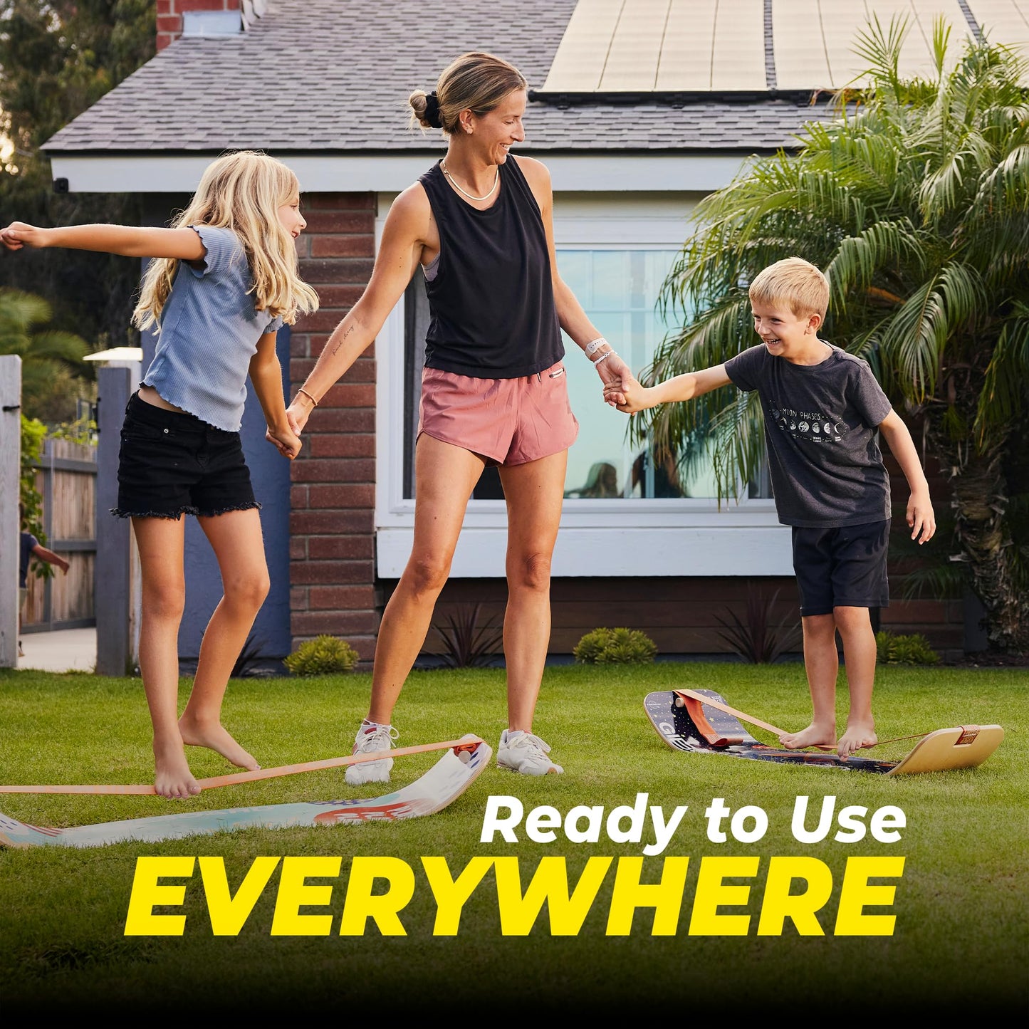 GIBBON GiBoard Balance Board Kids & Adults - Slack Board Workout Equipment Home Gym Training - Wooden Balance Boards for Adults Trainer - Standing Desk Exercise - Yoga, Agility, Pilates, Core & More