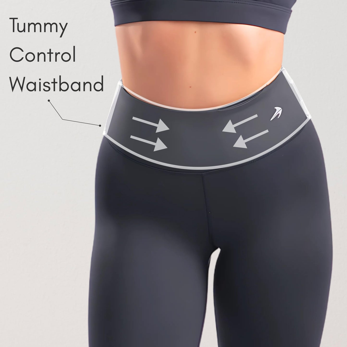 CompressionZ Compression Leggings for Women High Waisted Performance Tummy Control Gym, Pilates, Travel, Yoga, Workout Pants Black