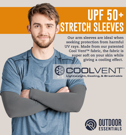 OutdoorEssentials UV Arm Sleeves for Men and Women - Sun Protection Sleeves - Compression, Golf, Baseball, Cooling, Tattoo Arm Sleeve - Mangas Para El Sol Para Hombre